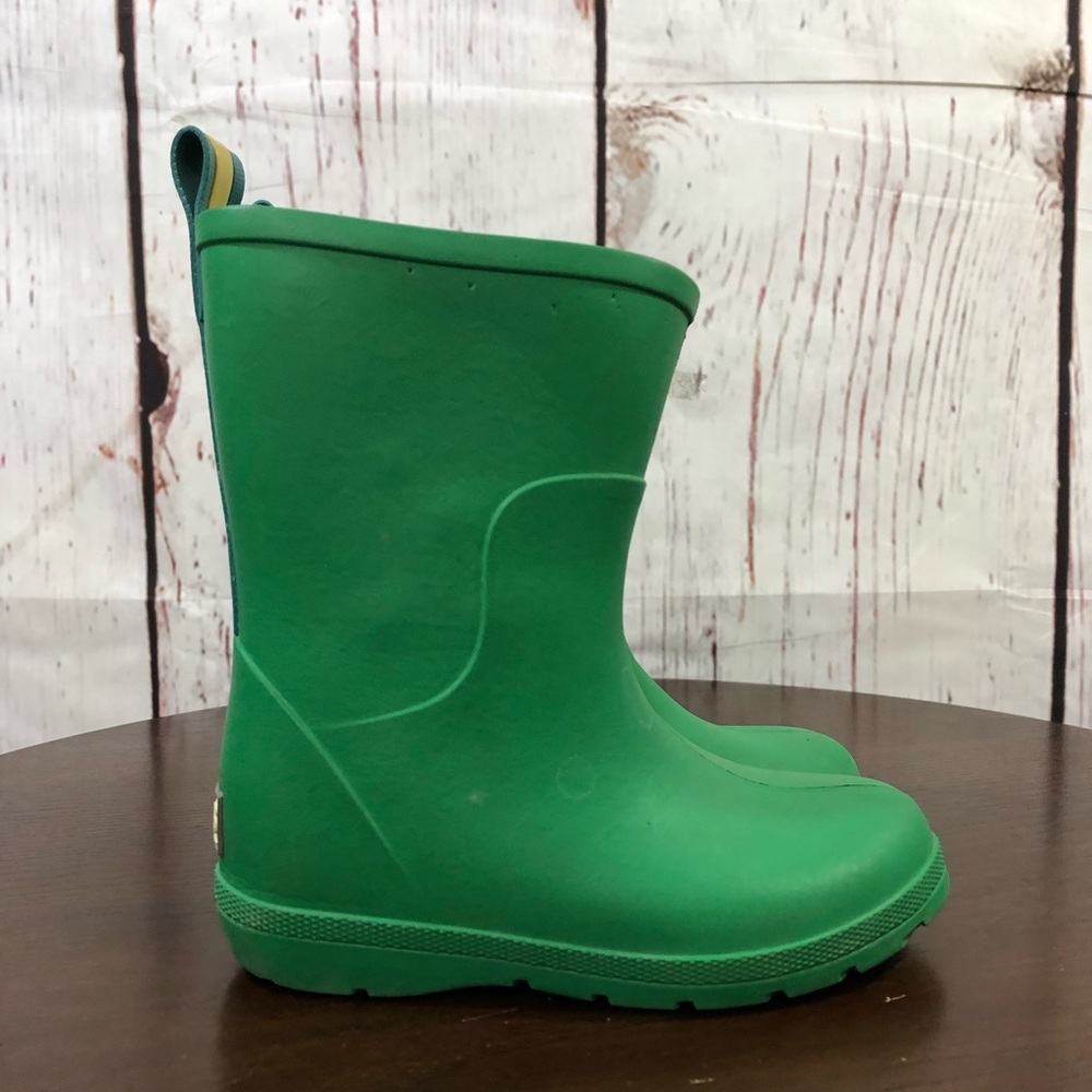 TOTES Kids Green Rain Boots - Comfortable Waterproof Boot 9-10 - Picture 2 of 12